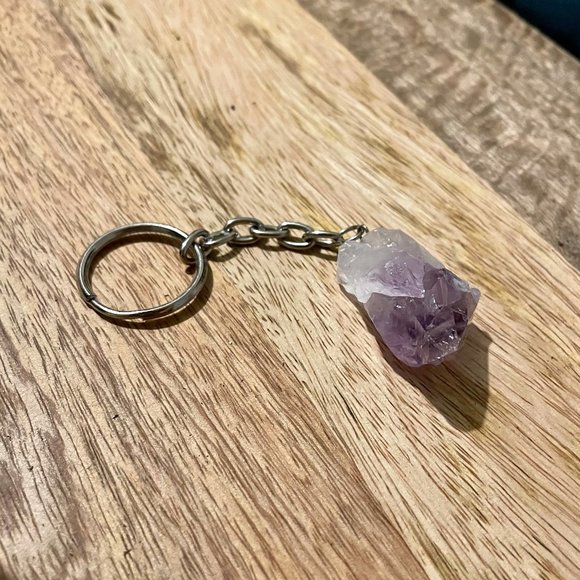 Amethyst Crystal Keychain - Picture 2 of 3